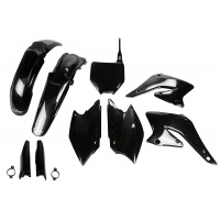 Full Plastic Kit black for Suzuki RMZ 250 (2004-06) - REPLICA PLASTICS - SUKIT403F-001 - Ufo Plast