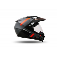 Motocross Aries helmet grey and orange - Helmets - HE13500-EF - Ufo Plast