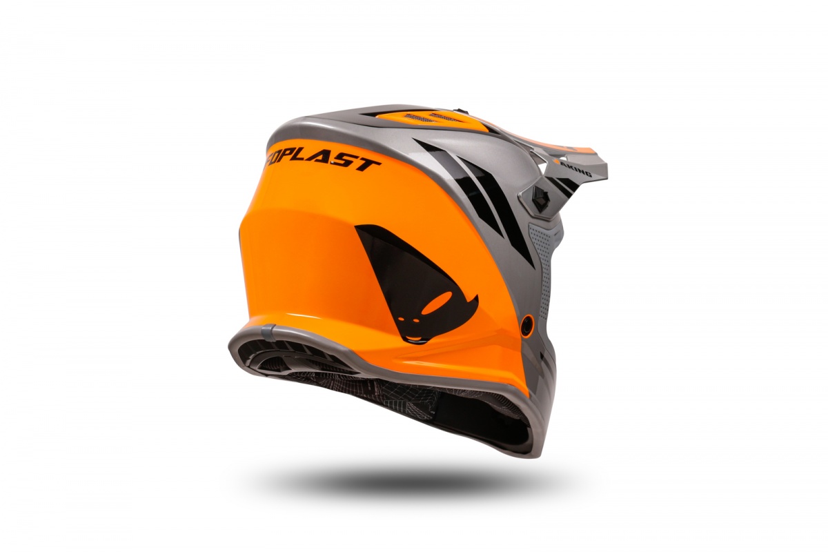 motocross Korey helmet for kids grey and orange - Helmets - HE13600-EF - UFO Plast