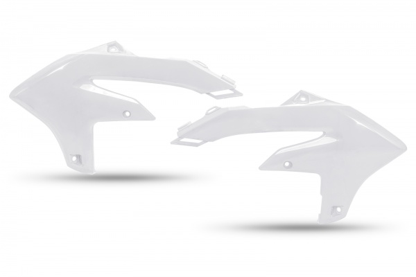 RADIATOR COVERS - WHITE - YAMAHA - REPLICA PLASTICS - YA04892-046 - UFO Plast